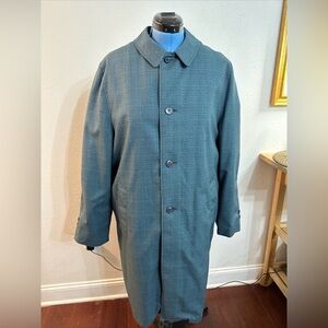 Vintage Sears The Men’s Store Long Coat Perma Prest Blue